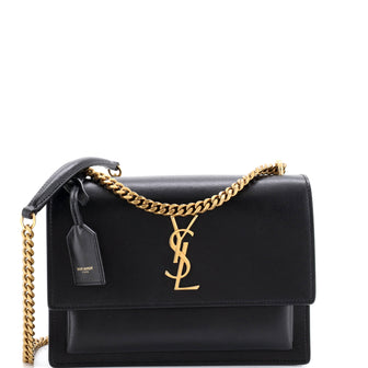 Saint Laurent Sunset Crossbody Bag Leather Medium