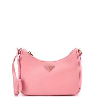 Prada Re-Edition Hobo Saffiano Leather Mini