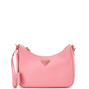 Prada Re-Edition Hobo Saffiano Leather Mini