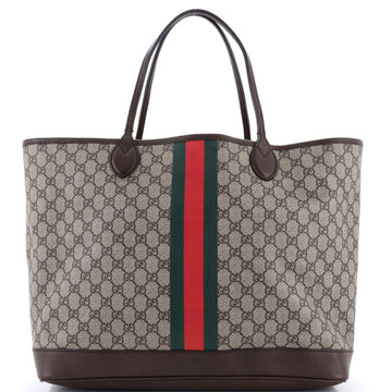 Gucci Ophidia Open Shopping Tote GG Coated Canvas Large