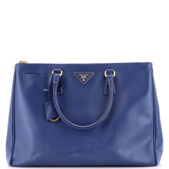 Prada Double Zip Lux Tote Saffiano Leather Large