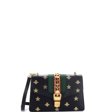 Gucci Sylvie Shoulder Bag Printed Leather Small