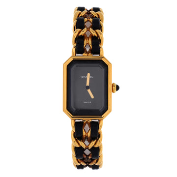Chanel Premiere Rock Quartz Watch Plated Metal and Leather 20