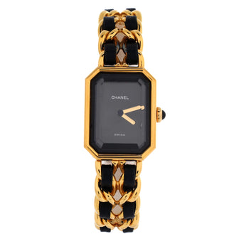 Chanel Premiere Rock Quartz Watch Plated Metal and Leather 20