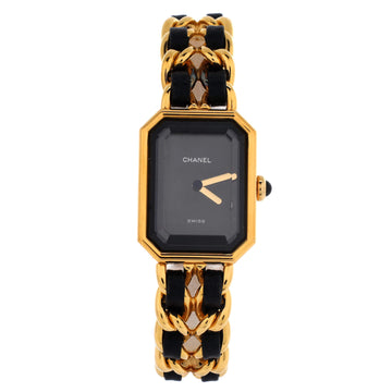 Chanel Premiere Rock Quartz Watch Plated Metal and Leather 20