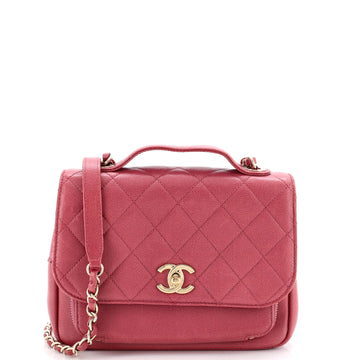 Chanel Business Affinity Flap Bag Quilted Caviar Small