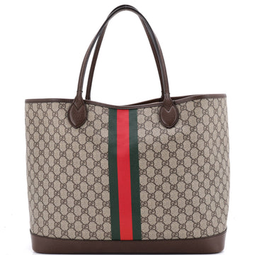 Gucci Ophidia Open Shopping Tote GG Coated Canvas Large