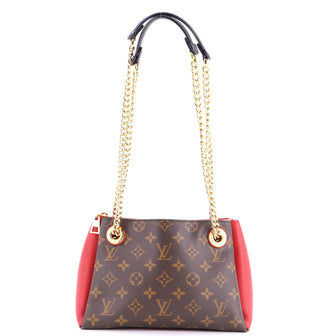 Louis Vuitton Surene Handbag Monogram Canvas with Leather BB