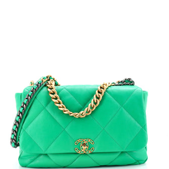 Chanel 19 Flap Bag Quilted Leather Maxi