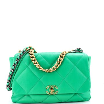 Chanel 19 Flap Bag Quilted Leather Maxi