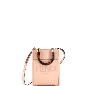 Fendi Sunshine Shopper Tote Leather Mini