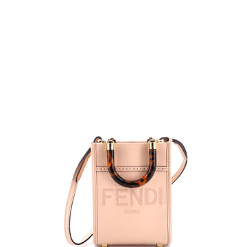 Fendi Sunshine Shopper Tote Leather Mini