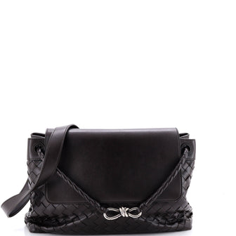 Bottega Veneta Andiamo Messenger Bag Intrecciato Leather Medium