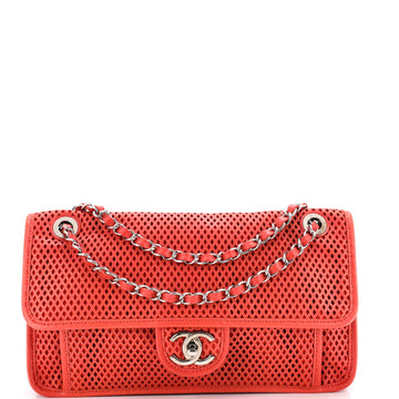 Chanel Up In The Air Flap Bag Perforated Leather Medium