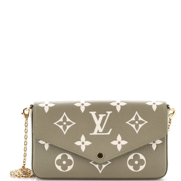 Louis Vuitton Felicie Pochette Bicolor Monogram Empreinte Giant