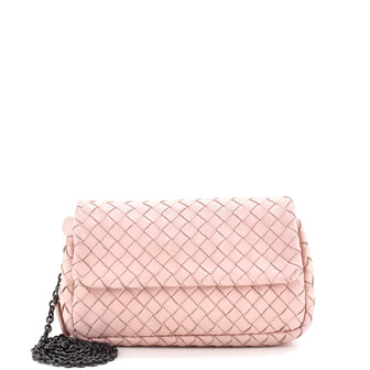 Bottega Veneta Expandable Chain Crossbody Bag Intrecciato Nappa Small