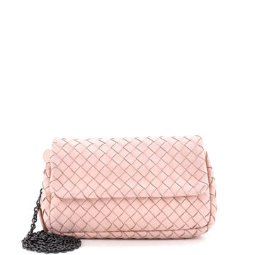 Bottega Veneta Expandable Chain Crossbody Bag Intrecciato Nappa Small