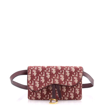 Christian Dior Saddle Rectangular Belt Bag Oblique Canvas