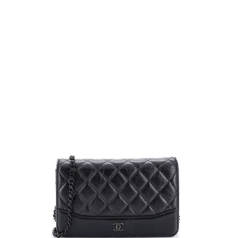 Chanel Gabrielle Wallet on Chain Quilted Aged Calfskin