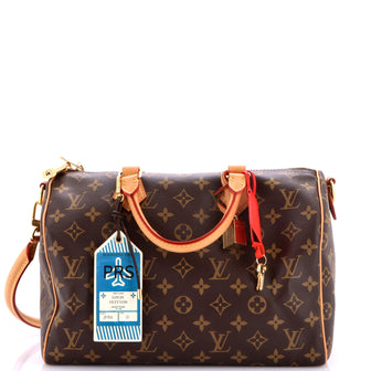 Louis Vuitton Speedy Soft Crafty Bandouliere Bag Monogram Canvas 30