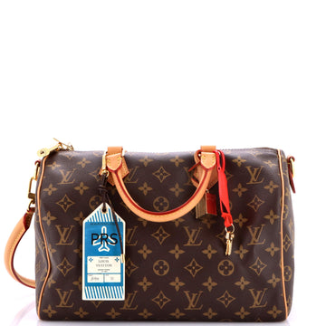 Louis Vuitton Speedy Soft Crafty Bandouliere Bag Monogram Canvas 30