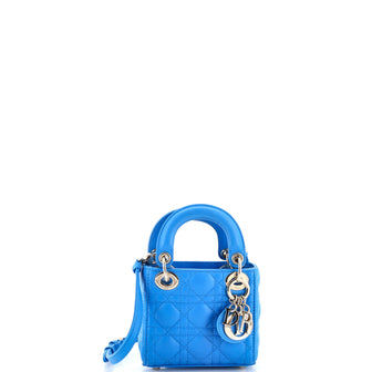 Christian Dior Lady Dior Bag Cannage Quilt Lambskin Micro