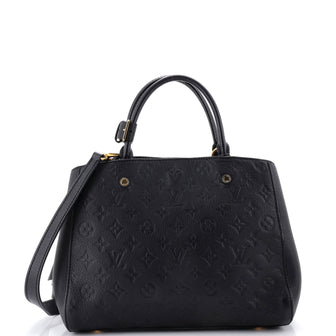 Louis Vuitton Montaigne Handbag Monogram Empreinte Leather MM