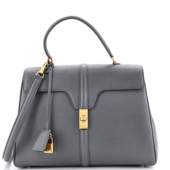 Celine 16 Top Handle Bag Grained Calfskin Medium