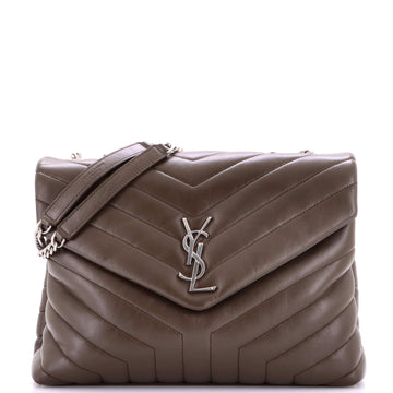 Saint Laurent Loulou Shoulder Bag Matelasse Chevron Leather Medium