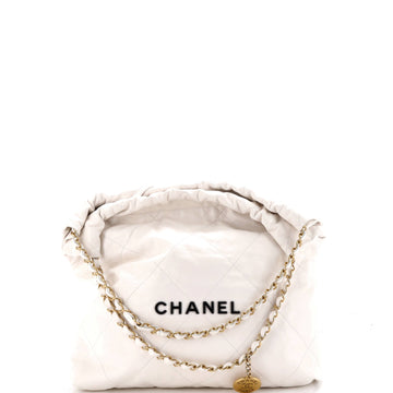 Chanel 22 Chain Hobo Quilted Calfskin Medium