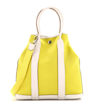 Hermes Garden File Tote Toile and Leather 28