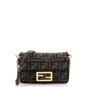 Fendi Baguette NM Bag Zucca Canvas Mini