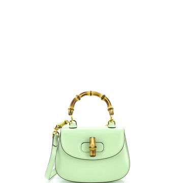 Gucci Bamboo 1947 Top Handle Bag Leather Mini