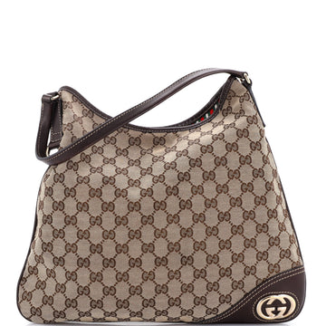 Gucci New Britt Hobo GG Canvas Medium