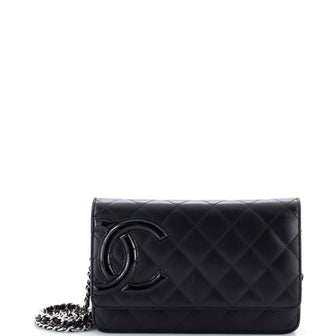 Chanel Cambon Wallet on Chain Quilted Leather