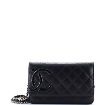 Chanel Cambon Wallet on Chain Quilted Leather