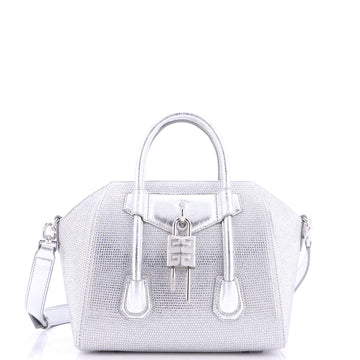 Givenchy Antigona Lock Bag Crystal Embellished Satin Mini