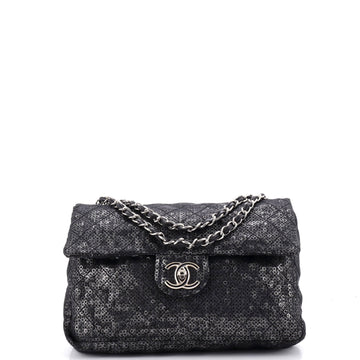 Chanel Hidden Sequins Flap Bag Sequins Jumbo