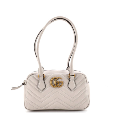 Gucci GG Marmont Top Handle Shoulder Bag Matelasse Leather Small