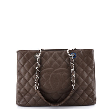 Chanel Grand Shopping Tote Quilted Caviar