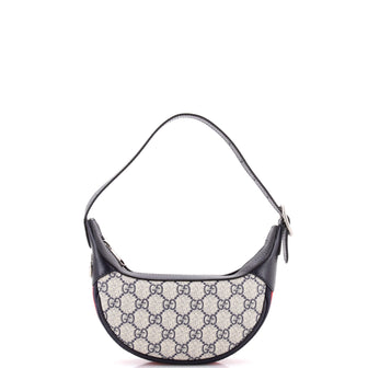 Gucci Ophidia Half Moon Bag GG Coated Canvas Mini