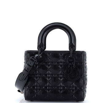 Christian Dior My ABCDior Lady Dior Bag Diamond Motif Cannage Calfskin Small