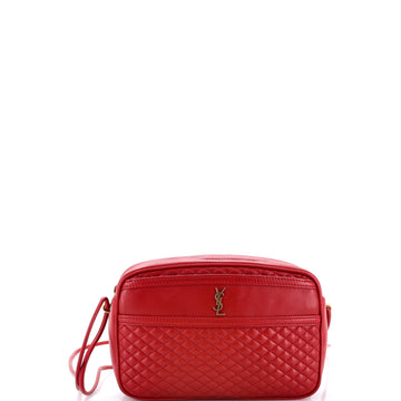 Saint Laurent Victoire Camera Bag Quilted Leather