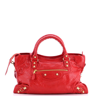 Balenciaga City Giant Studs Bag Leather Medium