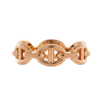 Hermes Chaine d'Ancre Enchainee Ring 18K Rose Gold Small