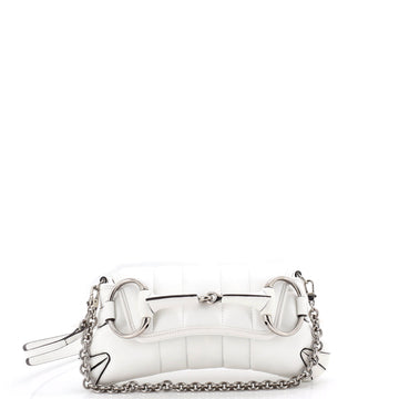 Gucci Horsebit Chain Shoulder Bag Vertical Quilted Leather Small