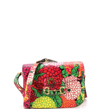 Gucci Horsebit 1955 Shoulder Bag Printed Leather Small