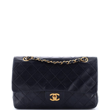 Chanel Vintage Classic Double Flap Bag Quilted Lambskin Medium