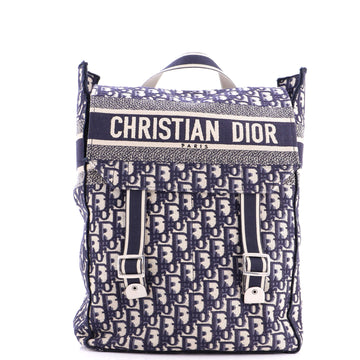 Christian Dior Flap Backpack Oblique Canvas Mini