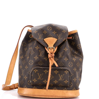 Louis Vuitton Vintage Montsouris Backpack Monogram Canvas MM
